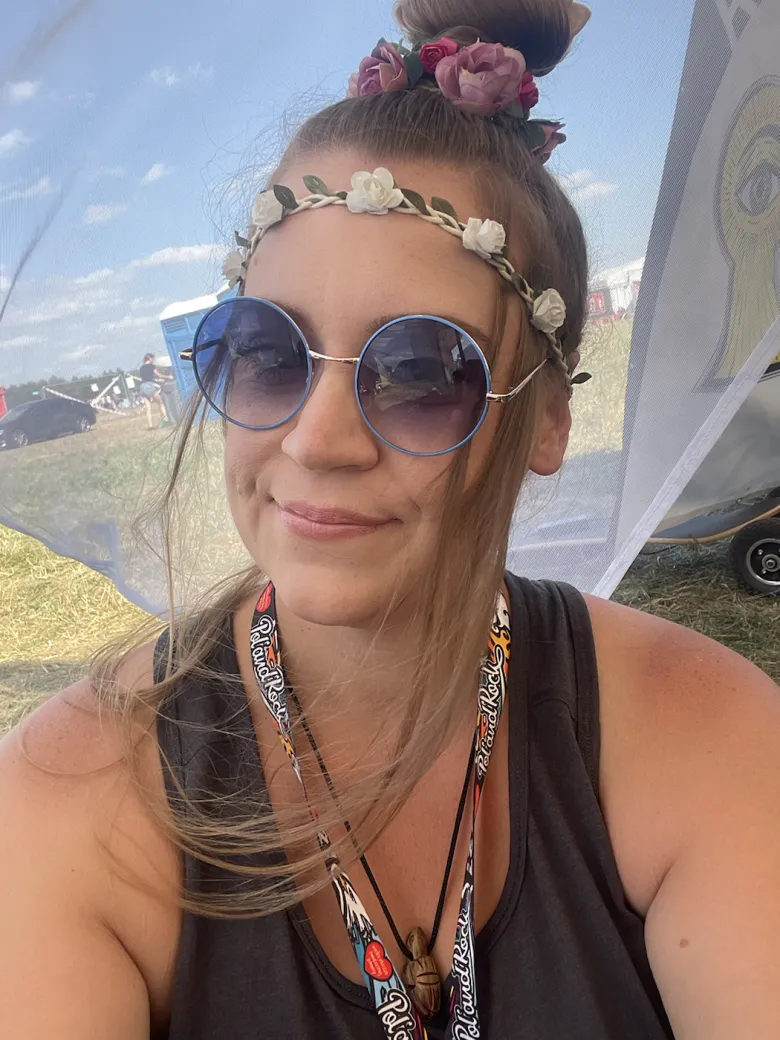 Magdalena Gajdzińska podczas letniego festiwalu